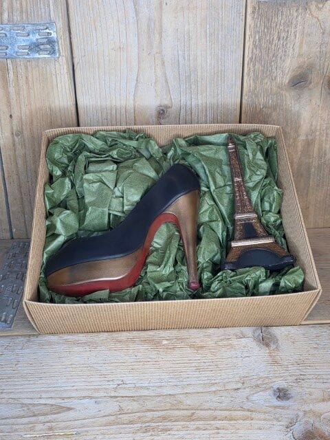 Chocing Good Geschenken Chocolade Pump Eiffeltoren MoulinRouge Parijs